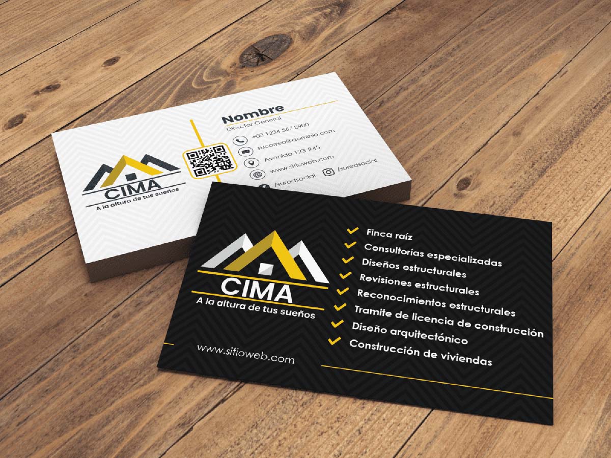 Tarjetas de presentacion CIMA